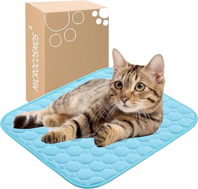 MICROCOSMOS Summer Cooling Mat & Sleeping Pad- Water Absorption Top, Materials Safe, Easy Carry, EZ Clean. Keep Cooling fo...