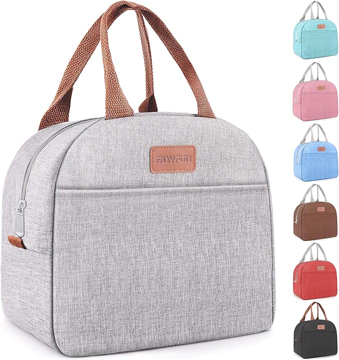 Lunch Bag for Women & Men Adult Insulated Lunch Box, Small Leakproof Cooler Food Lunch Containers Reusable High Capacity L...