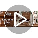 OurWarm Wedding Keepsake Box with Lock, Large Wooden Memory Box for Keepsakes, Wood Decorative Photo Storage Boxes with Li...