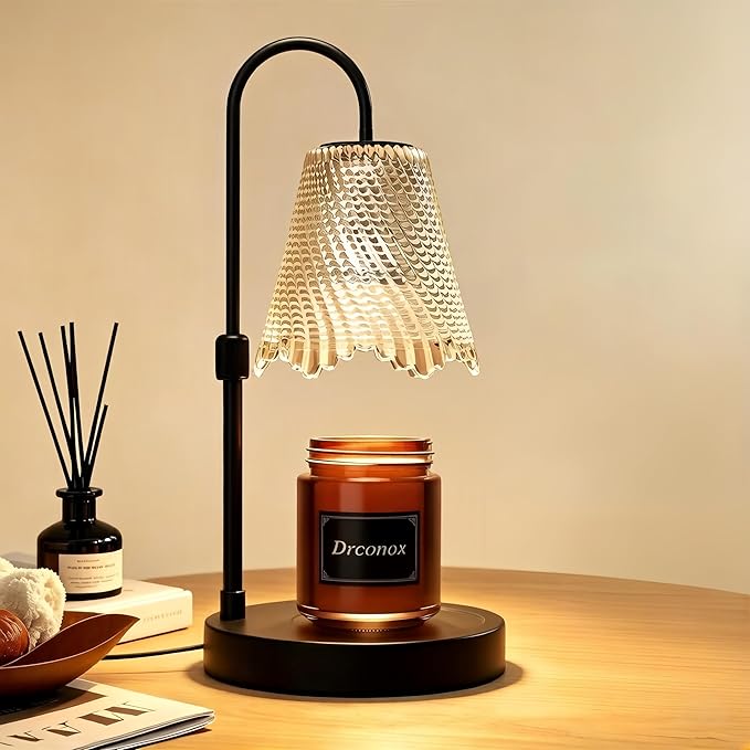 Drconox Candle Warmer Lamp with Timer Dimmable, Adjustable Height Wax Melt Warmer for Jar Candles, Birthday Gifts for Wome...
