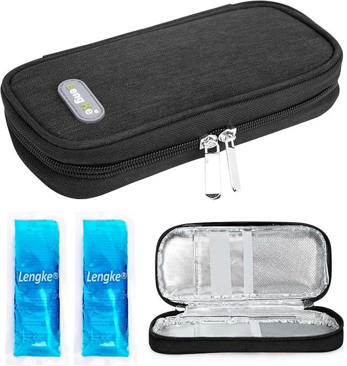 YOUSHARES Insulin Cooler Travel Case - Diabetic Case Insulated Organizer Portable Cooling Bag for Insulin Pen and Medicati...