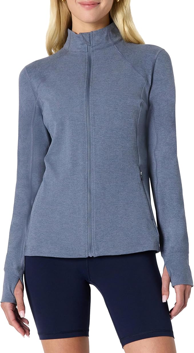 Amazon Essentials Women's Athletic Soft Performance Lightweight Zip Up Workout Running Jacket