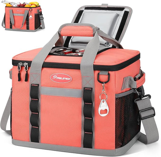 Maelstrom Collapsible Soft Cooler Bag,35/55/75 Cans Beach Cooler with Flip Top Lid, Ice Chest, Leakproof & Portable for Be...