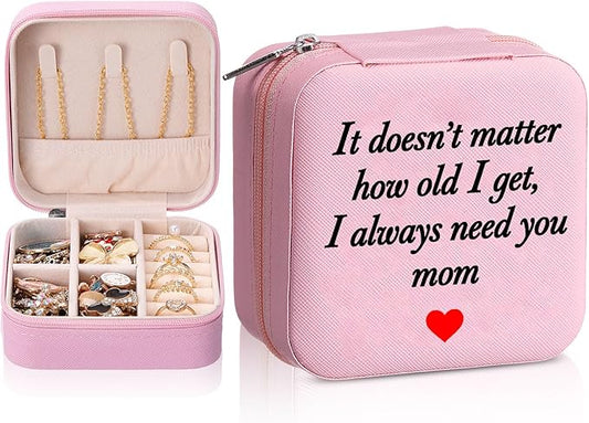 Unittype Gift for Mothers Day Travel Jewelry Box for Women Inspirational Gift Mini Jewelry Case Travel Organizer Case for ...