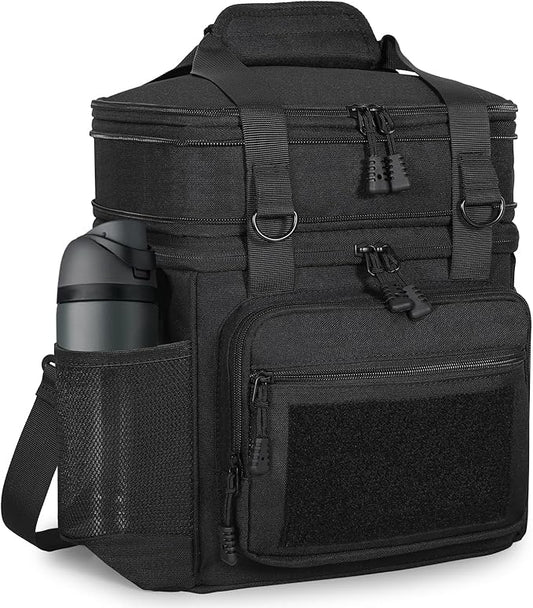 GLENKEY Tactical Lunch Box Cooler Bag - Expandable Insulated Lunch Bag for Men Women - Large Lunchbox for Adults Work Shif...