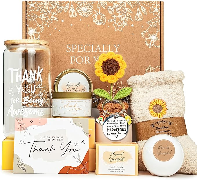 LUICONMO Thank You Gifts for Women, Administrative Professional Day Gifts, Employee Appreciation Gift Box Thanksgiving Gif...