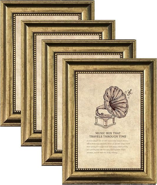 TKYGU 8x10 Picture Frame,Ornate Finish Photo Frame Farmhouse Rustic Vintage Distressed Bronze Photo Frame for Wall or Tabl...