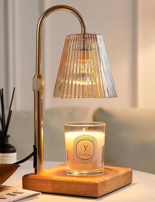 Allanmen Candle Warmer Lamp with Timer, Dimmable Candle Warmer for Home Decor, Birthday Gifts for Women Mom, Adjustable He...