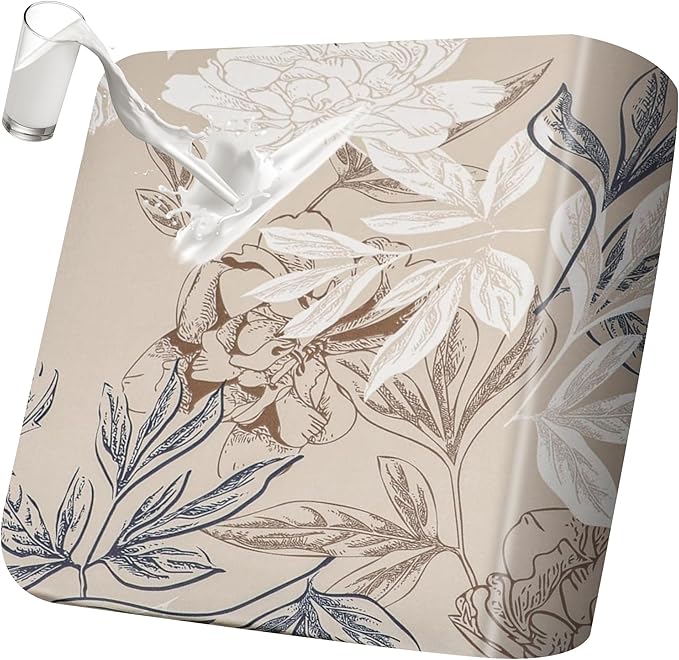 EVOLLER Waterproof Couch Cushion Cover 26x26 Stretch Printed Floral Cushion Cover for Couches and Sofas Indoor Outdoor Was...