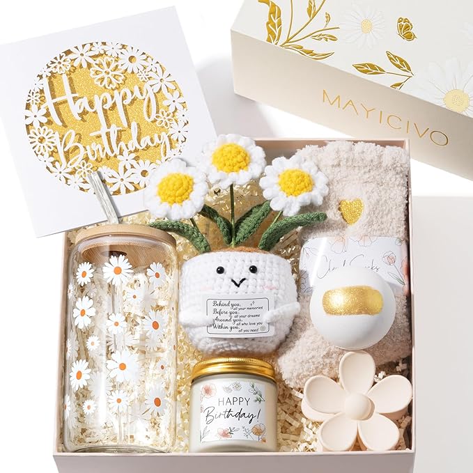 Birthday Gifts for Women Friendship, Womens Gifts for Birthdays Unique Happy Birthday Gift Basket for Best Friends Mom Sis...