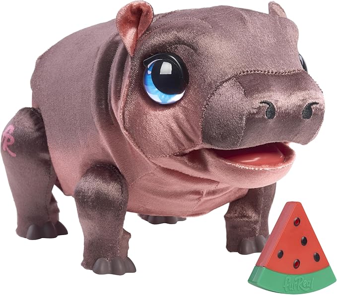 FurReal Sally The Silly Hippo, 9 Inch Interactive Plush, Kids Toys for Ages 4 Up by Just Play, Kids Toys for Ages 4 Up by ...
