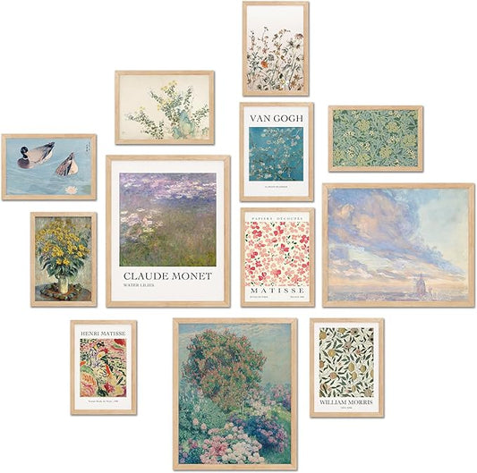 TwoDays Vintage Eclectic Wall Art Prints, Colorful Maximalist Room Decor Aesthetic, Famous Artist Painting Gallery Artwork...