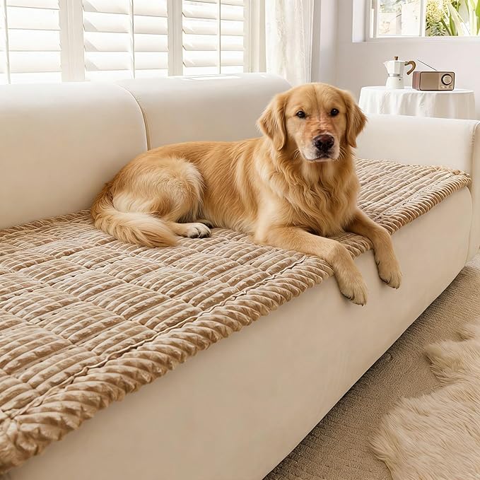 Disayu Couch Cover for Dogs Washable, Non-Slip Pet Couch Covers for Sofa, Fuzzy Dog Couch Cover Blanket, Thick, Soft, Plus...