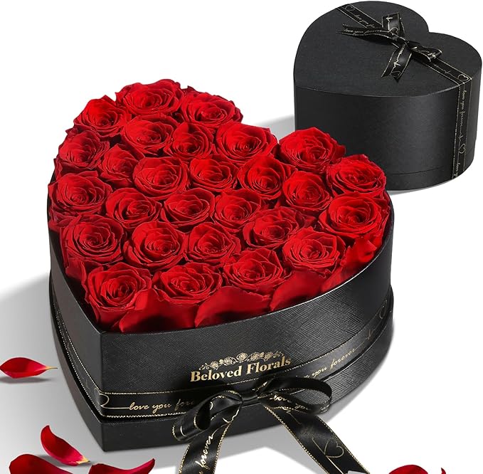 Auoasl 27 Preserved Flowers Rose Birthday Gifts for Women Her Mom Wife Girlfriend Grandma on Valentines Mothers Day Christ...