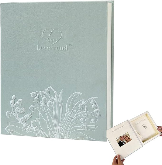 Lovemend Elegant Book-Style Memory Box for Keepsakes - Decorative Storage for Love Letters, Photos, Jewelry | Artisan Pape...