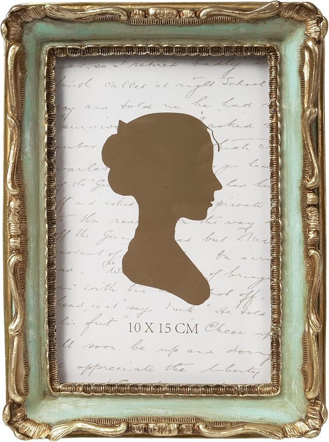 AELS 4x6 Inch Vintage Picture Frame, Elegant Antique Photo Frames with Glass Front, Photo Display, Tabletop Wall Hanging, ...