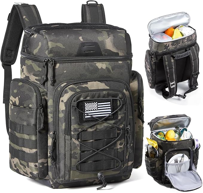 TOURIT 30L (42 Cans) Tactical Cooler Backpack – Military-Grade Insulated Back Pack with 16H Ice Retention, Leakproof Mult...