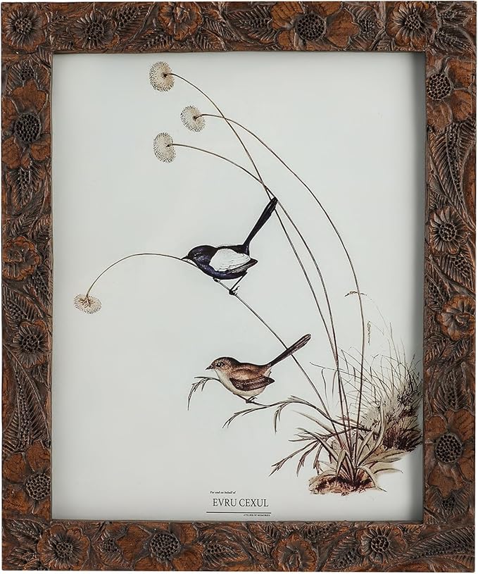 EvruCexul 8x10 Vintage Picture Frame - Antique 8x10 Picture Frame brown, Fancy 8 X10 Frames For Wall Hanging,Victorian Pho...