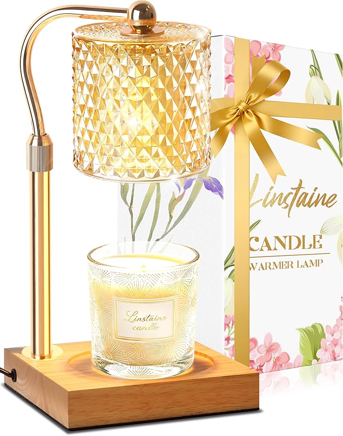 Linstaine Candle Warmer Lamp with Timer Dimmer Adjustable Height, Mothers Day Gifts for Mom, Birthday Gifts for Women, Hou...