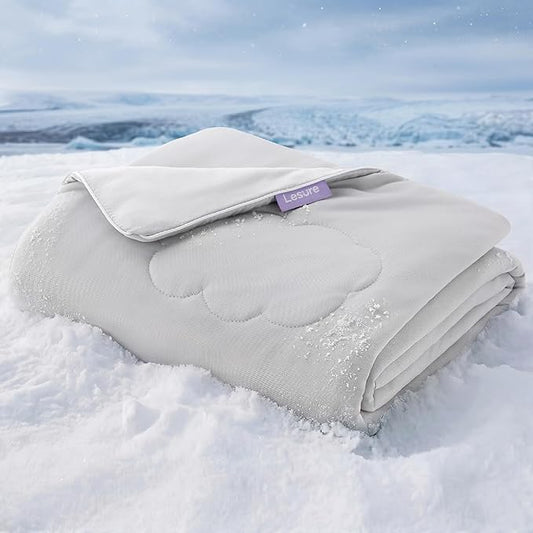 LE SURE Premium Cooling Blanket for Large Dogs Washable - Dog Cooling Mat with Q-MAX>0.4 Soft, Breathable Pet Throw Blanke...