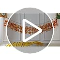 Juexica Artificial Hanging Eucalyptus Wall Decor Boho Bedroom Wall Decor with LED String Light for Home Office Farmhouse N...