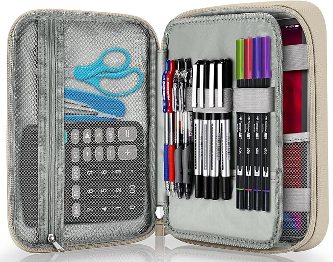 Zannaki Big Capacity Storage Pouch Marker Pen Pencil Case Simple Stationery Bag Box Art Tool & Sketch Storage Boxes for Bu...