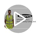 JKSafety 9 Pockets Class 2 High Visibility Zipper Front Safety Vest With Reflective Strips,Meets ANSI/ISEA Standard (Larg...