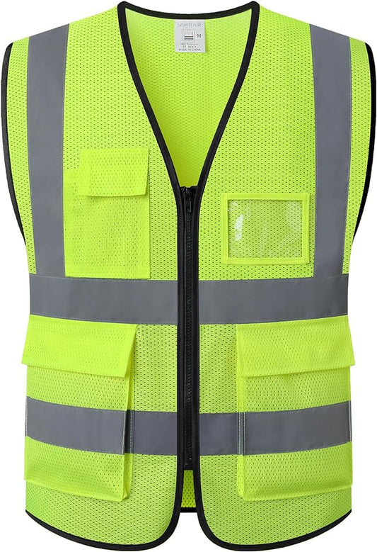 ASIPHITU Reflective Safety Vest for Men Women Construction Vest Meet ANSI/ISEA Standard