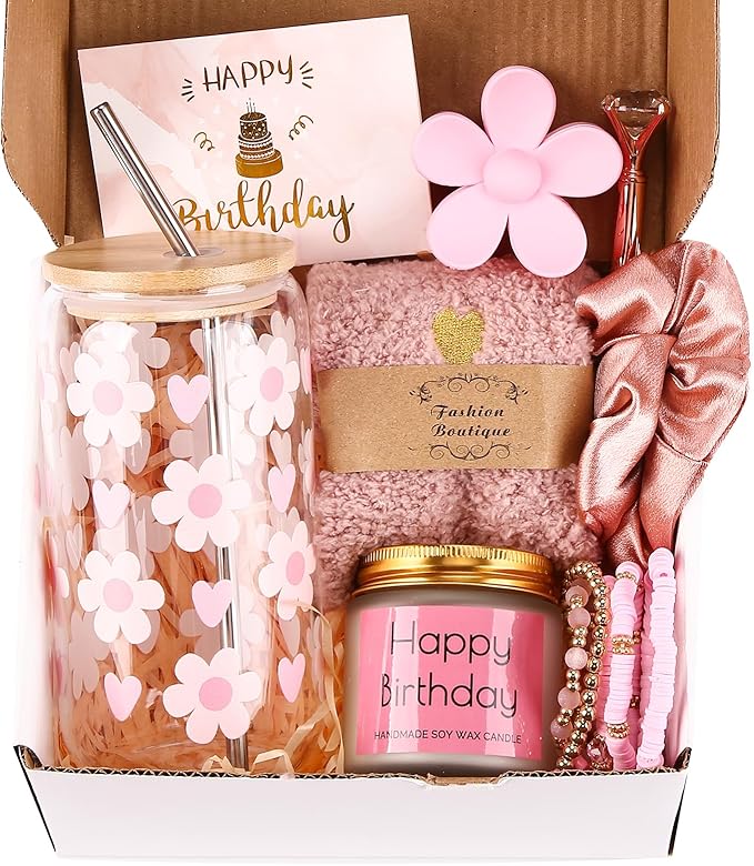 DHQH Birthday Gifts for Teen, Cute Inspirational Gift Daisy Presents Set Ideas for Sister Daughter Friends, Happy Birthday...