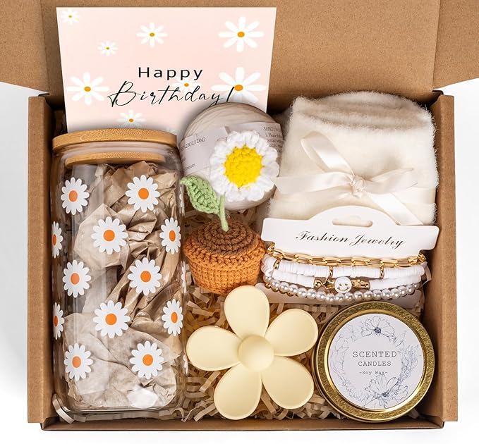 Birthday Gifts for Women, Self Care Gifts Baskets Care Package for Women, Happy Birthday Gifts for Teen Girls, Her, Mom, S...