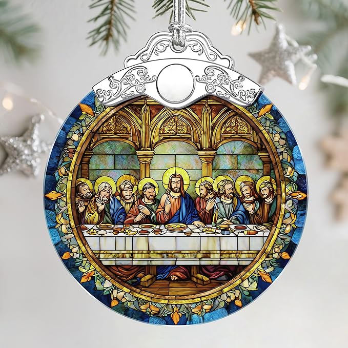 Christian Religious Christmas Ornaments - The Last Supper Ornament | Christmas Tree Ornament | Xmas Tree Decor - Spiritual...