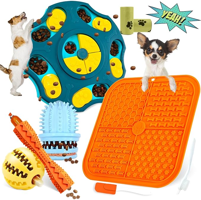 PETCARE 9 PCS Interactive Enrichment Dog Puzzle Toy Set, Mentally Stimulating Cognitive Dogs Toys for Small Medium Smart D...