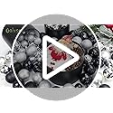 Oairse Small Gift Boxes with Lids Nesting Black Gift Boxes for Presents Set of 4 Present Boxes for Flower Arrangements Pap...