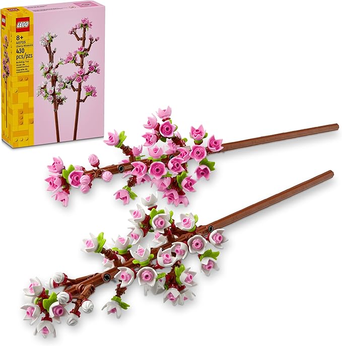 LEGO Cherry Blossom Building Toy for Kids, Girls & Boys, Ages 8+ - Artificial Cherry Blossom Decor for Home & Display - Cr...