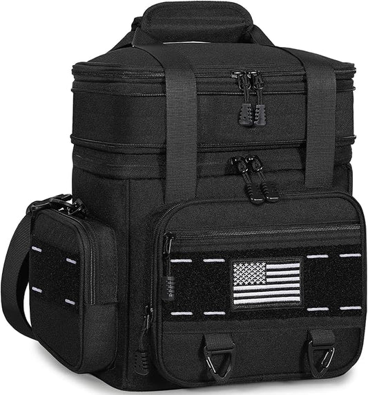 TENKIST Expandable Tactical Lunch Box, Large Insulated Lunch Cooler Bag Heavy Duty Leakproof Lunch Pail for Men Adults Wor...