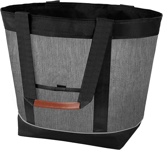 Insulated Cooler Bag, Reusable 30 Cans Insulated Bag, Soft Portable Grocery Bags for Shopping Food Travel Beach Camping