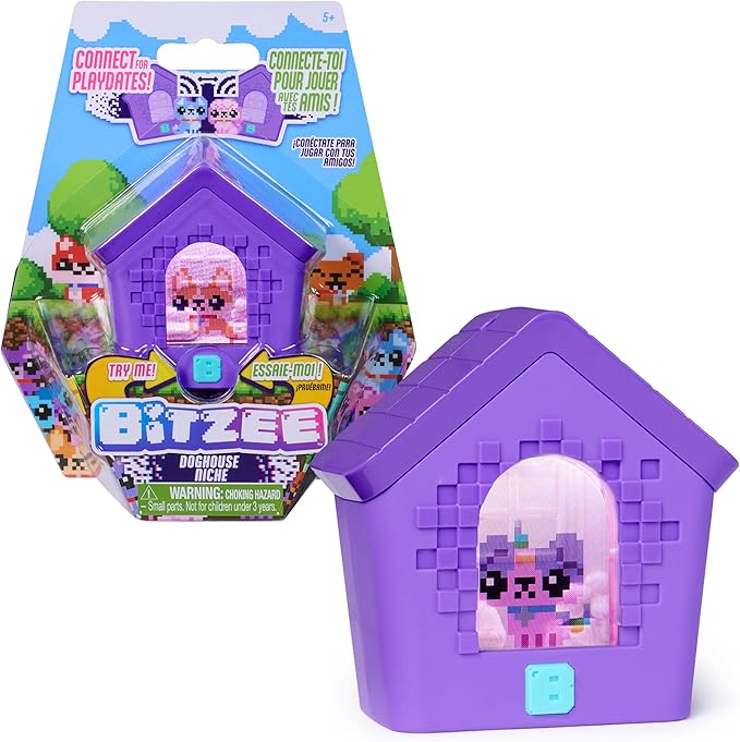 BITZEE, Doghouse Interactive Toy with 15 Puppies Inside, 3D Playroom, Reacts to Touch, Digital Pet Kids Toys for Girls & B...