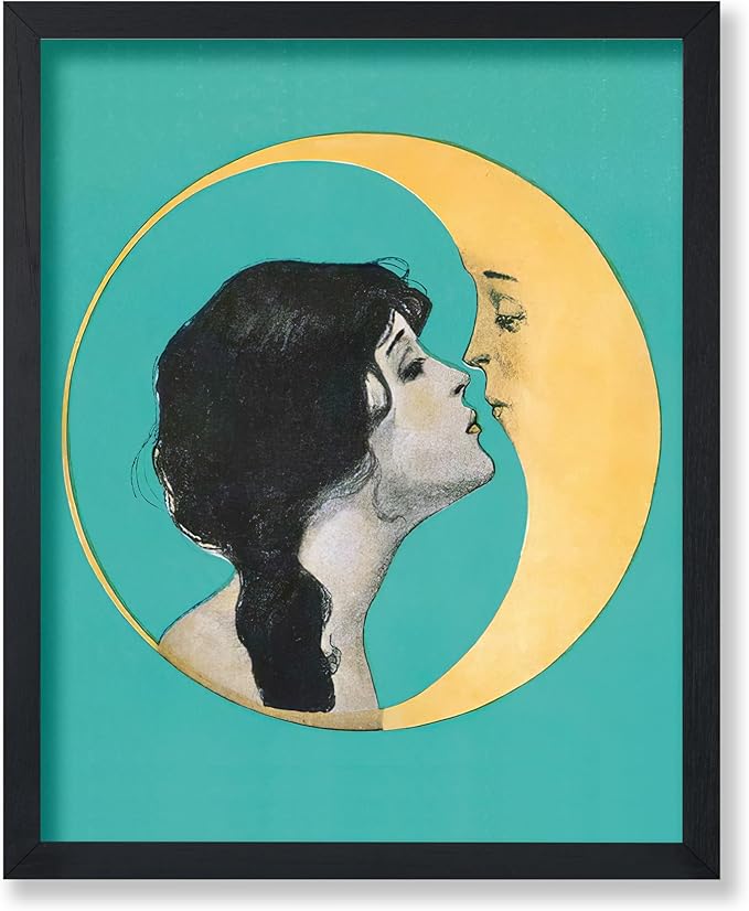 Poster Master Vintage Dear Old Dixie Moon Print - Celestial Poster - Woman Art - Lunar Gift for Him & Her - Great Wall Dec...