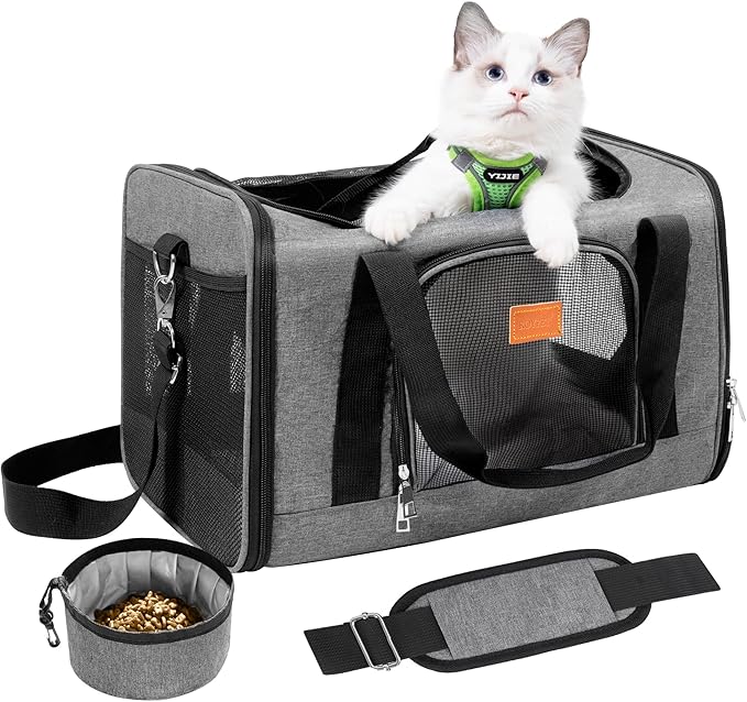 ROYPET Cat Carrier,Portable Pet Carrier Bag for Cats and Small Dogs,Foldable Soft-Sided and Scratch-Proof mesh Cat Bag Pet...