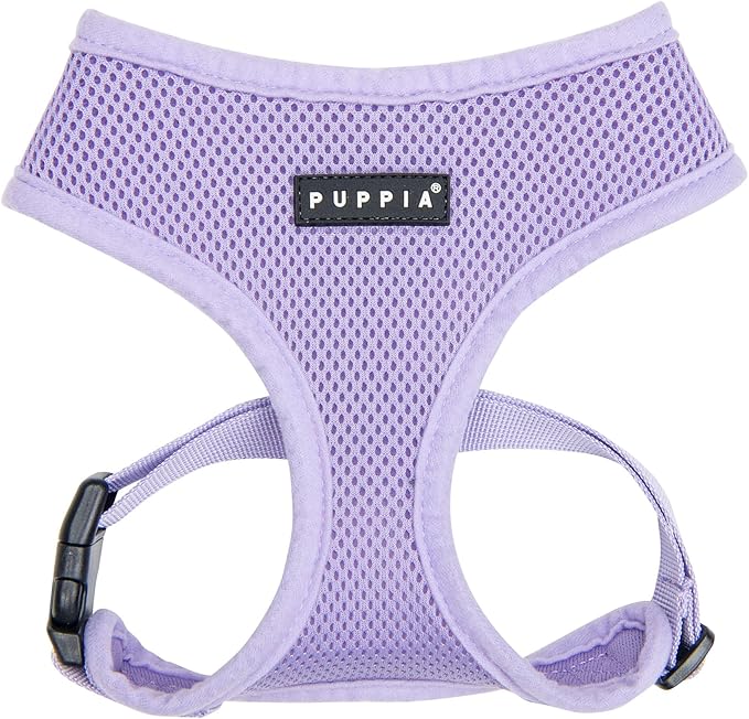 Puppia Soft Dog Harness No Choke Over-The-Head Triple Layered Breathable Mesh Adjustable Chest Belt and Quick-Release Buck...