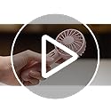 Warmco Mini Portable Fan 2-Pack - 3 Speed Rechargeable Handheld & Desk Fan with Base, Compact Cooling for Travel, Makeup, ...