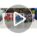 KIYOJIN Rose Flower Bouquet Building Set,Botanical Collection Rainbow Artificial Plant Compatible with Lego Gift for Adult...