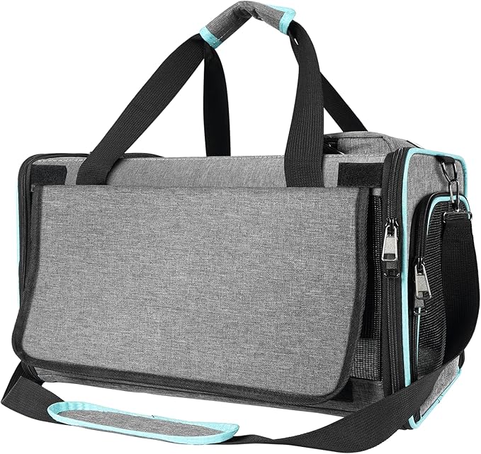 GAPZER Cat Carrier Alaska Airline TSA Approved 17x11x9.5 Soft-Sided Small Pet Air Travel Carry Bag, Southwest Airplane Kit...