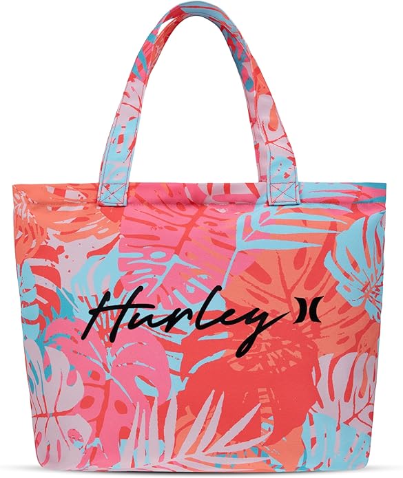 Hurley womens Canvas Beach Tote Bag