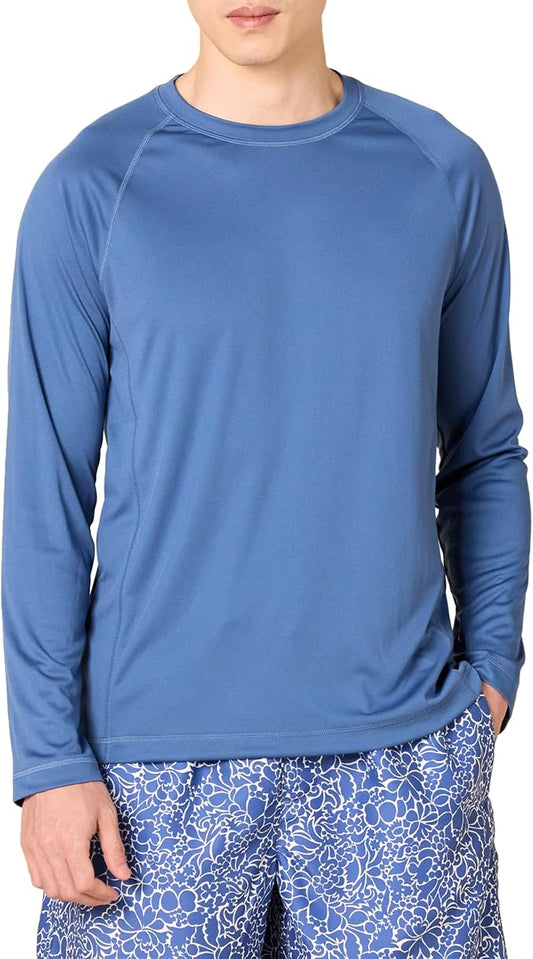 Amazon Essentials Men's Long-Sleeve Quick-Dry UPF 50 Swim Tee