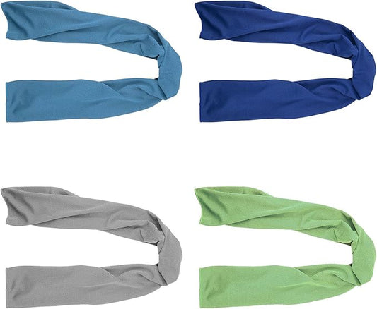 4 Packs Cooling Towel (40"x 12"), Ice Towel, Microfiber, Soft Breathable Chilly Towel Stay Cool for Yoga, Sport, Gym, Work...