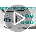 GFWARE Toothbrush Holders for Bathrooms - White Rotating Kids Electric Toothbrush and Toothpaste Holder, Detachable 6 Slot...