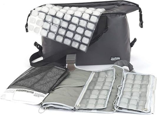 FlexiFreeze Ice Vest Professional Cooling Kit - Cooling Vest with Additional Refill Panel and Travel Cooler