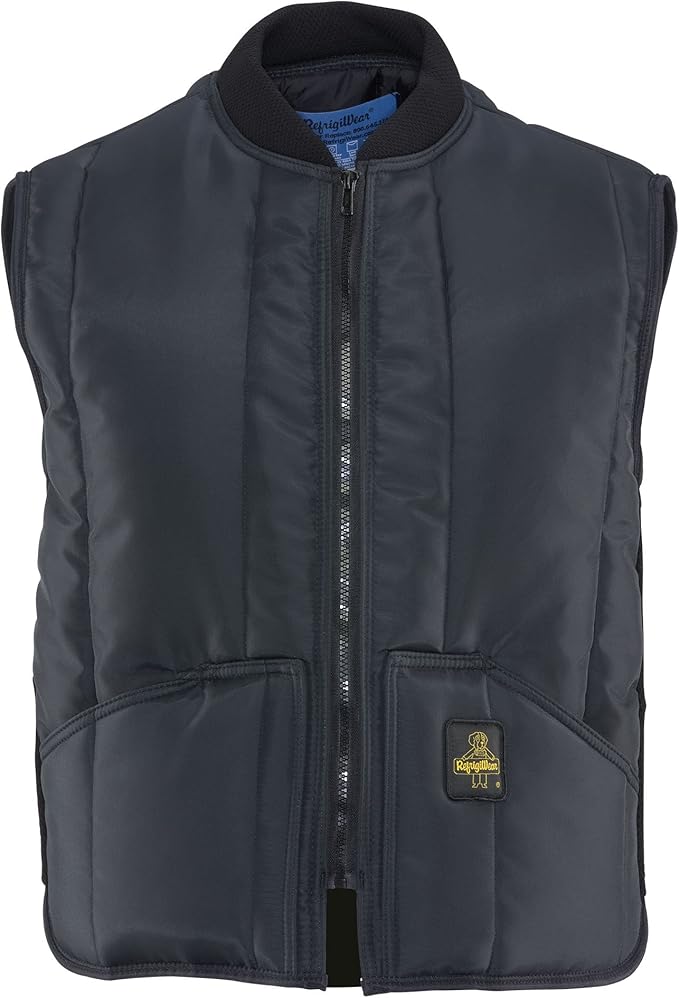 RefrigiWear Men's Iron-Tuff Vest - Insulated, Water-Repellent, Wind-Tight Finish, Comfort Rating: -50°F