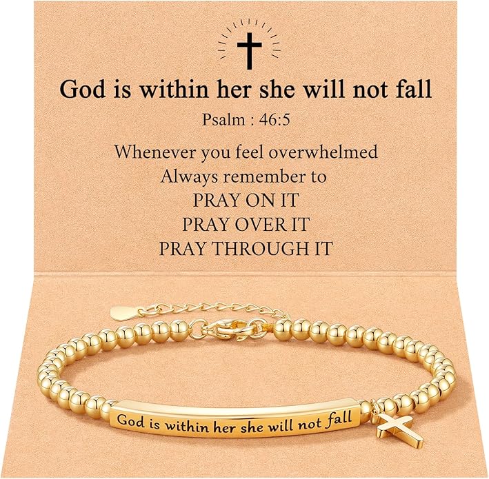 JOGDIAM Bible Verse Bracelet Christian Jewelry Gifts for Women Girls
